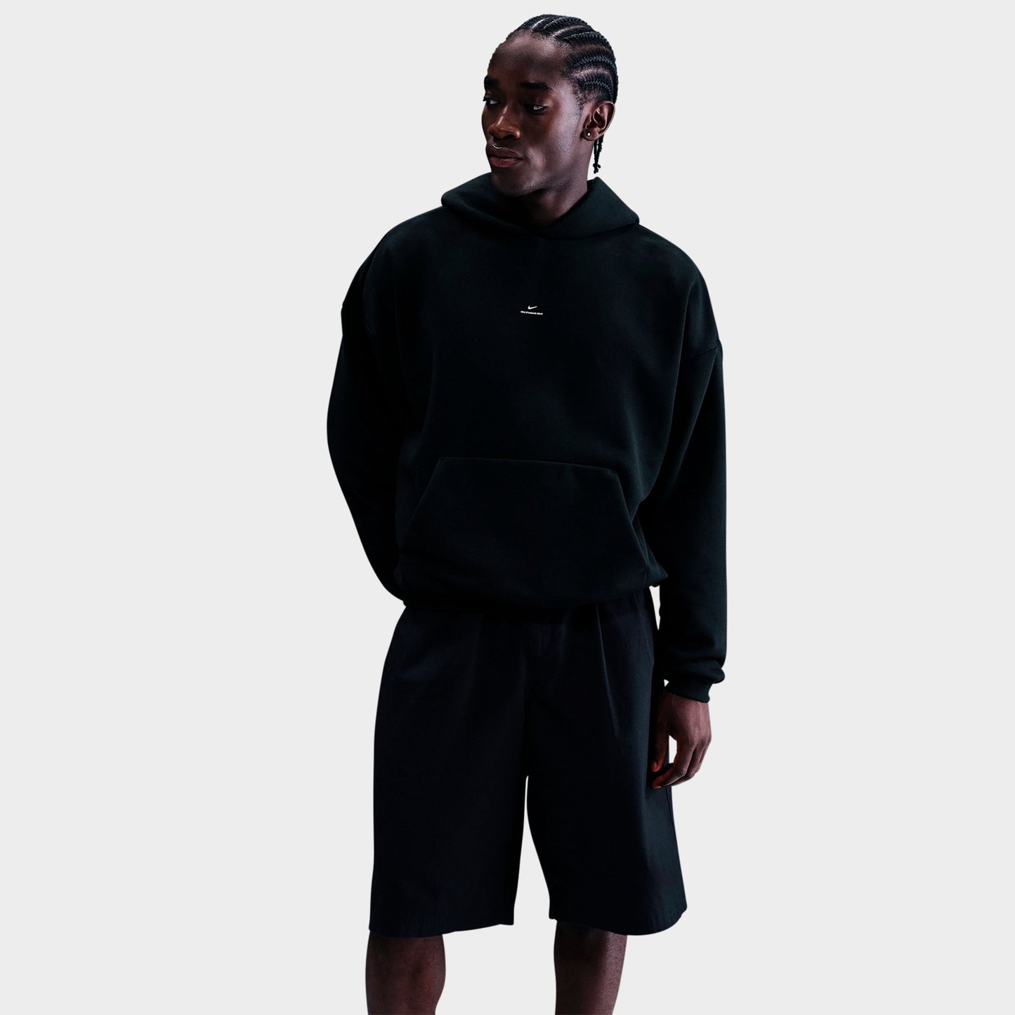 Men's Nike Standard Issue Therma-FIT Brushed Basketball Pullover Hoodie - Black/Pale Ivory