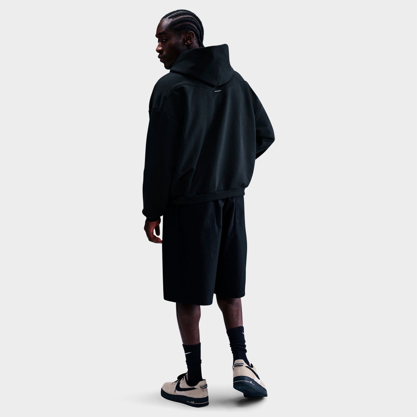 Men's Nike Standard Issue Therma-FIT Brushed Basketball Pullover Hoodie - Black/Pale Ivory