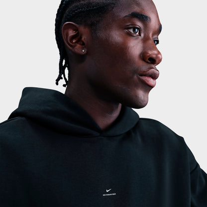 Men's Nike Standard Issue Therma-FIT Brushed Basketball Pullover Hoodie - Black/Pale Ivory