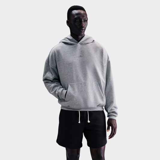 Men's Nike Standard Issue Therma-FIT Brushed Basketball Pullover Hoodie - Dark Grey Heather/Black