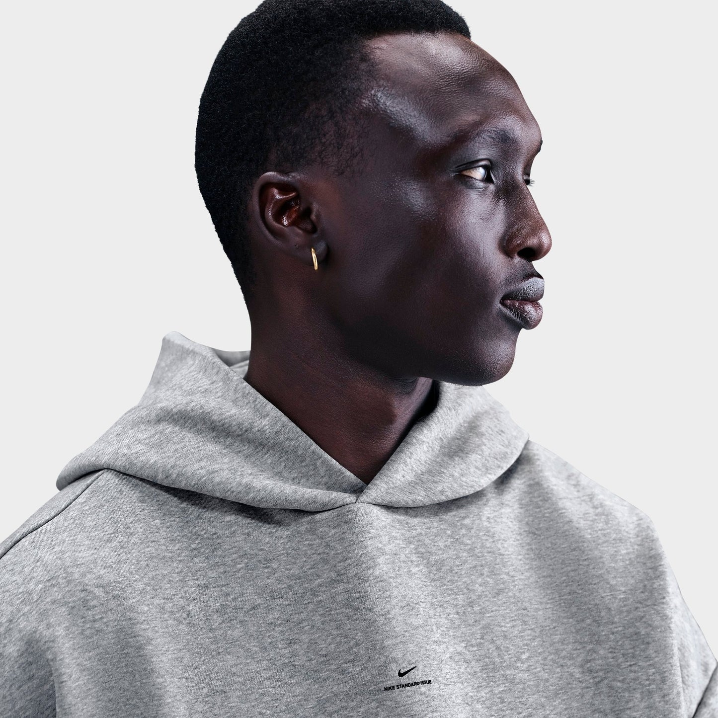 Men's Nike Standard Issue Therma-FIT Brushed Basketball Pullover Hoodie - Dark Grey Heather/Black