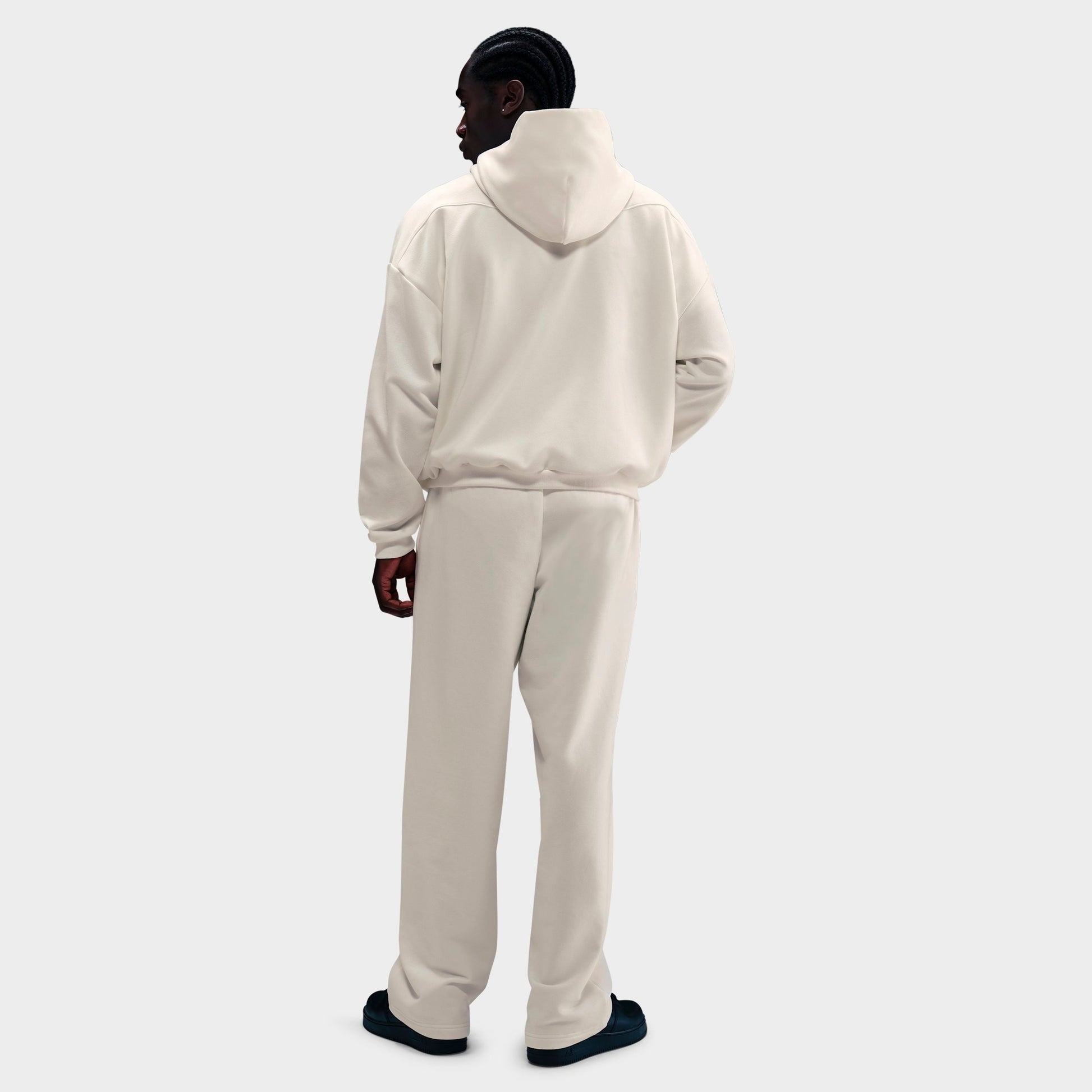 Men's Nike Standard Issue Therma-FIT Brushed Basketball Pullover Hoodie - Sail/Black