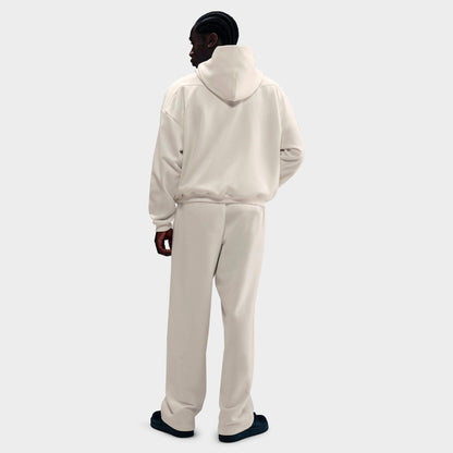 Men's Nike Standard Issue Therma-FIT Brushed Basketball Pullover Hoodie - Sail/Black