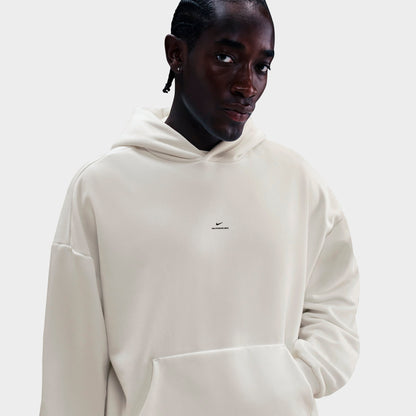 Men's Nike Standard Issue Therma-FIT Brushed Basketball Pullover Hoodie - Sail/Black