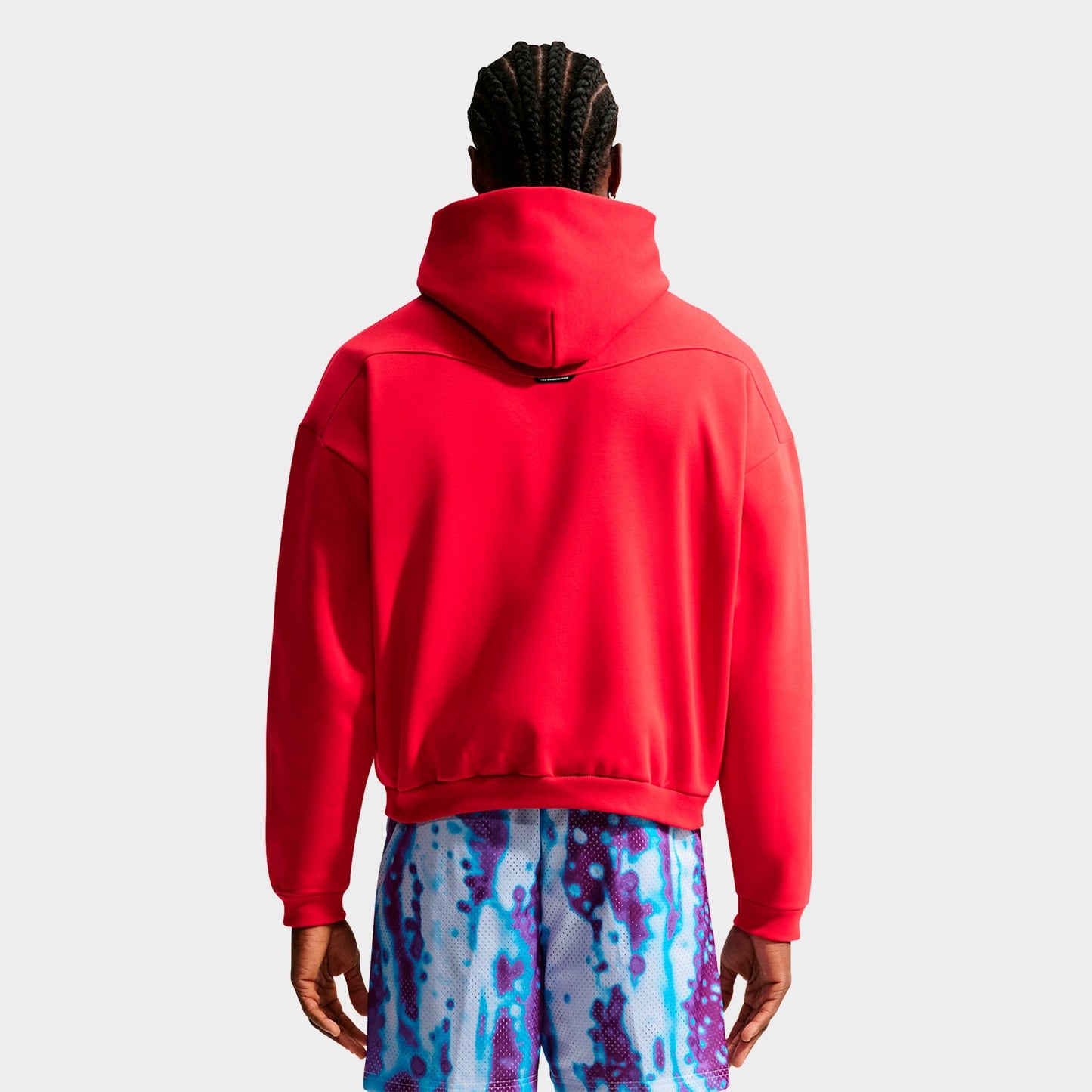 Men's Nike Standard Issue Therma-FIT Brushed Basketball Pullover Hoodie - University Red/Pale Ivory