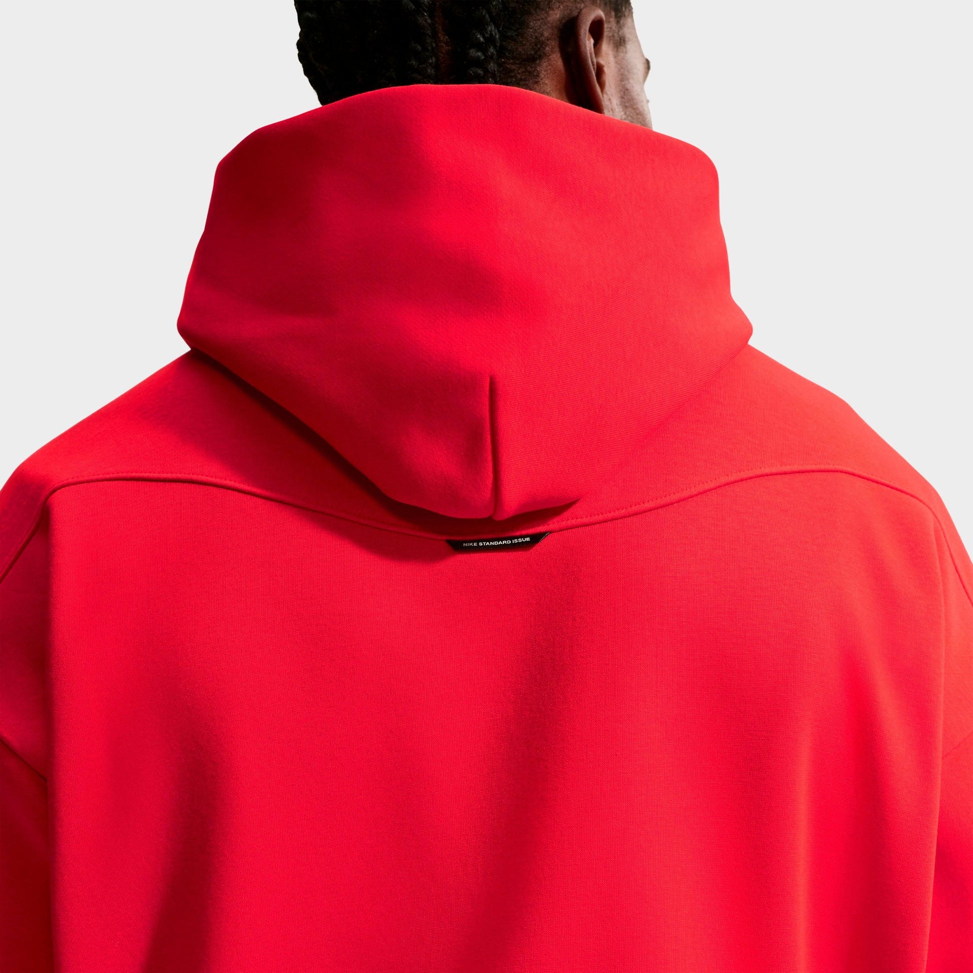 Men's Nike Standard Issue Therma-FIT Brushed Basketball Pullover Hoodie - University Red/Pale Ivory
