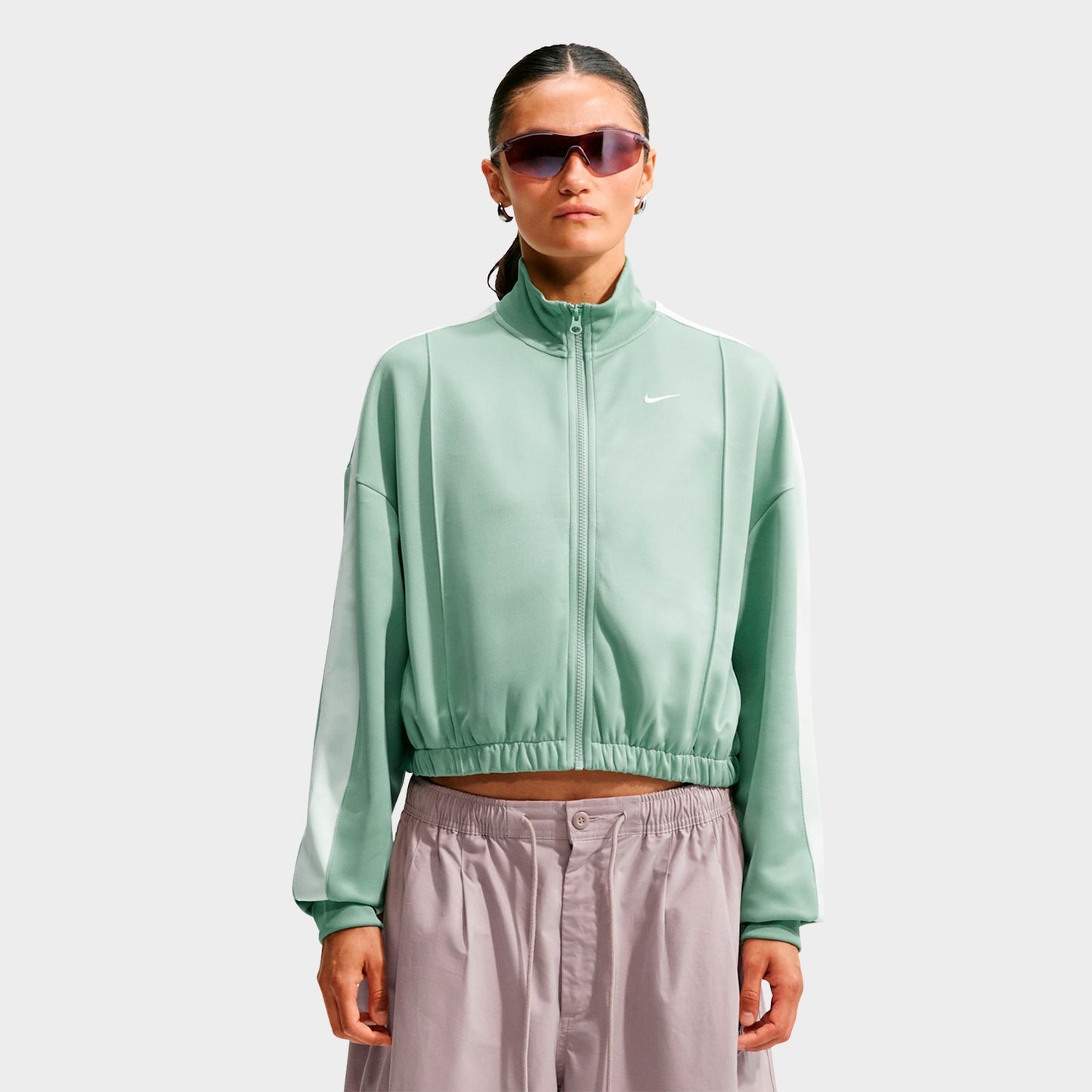 Women's Nike Sportswear Track Jacket - Steam/Barely Green/Sail