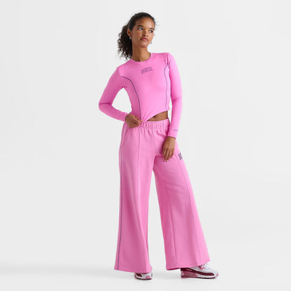 Women's Nike One Dri-FIT Long-Sleeve Top - Playful Pink/Midnight Navy