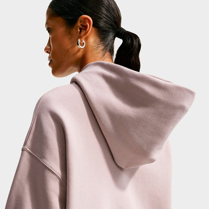 Women's Nike Studio Fleece Medium-Weight Oversized Pullover Hoodie - Cream II/Sail