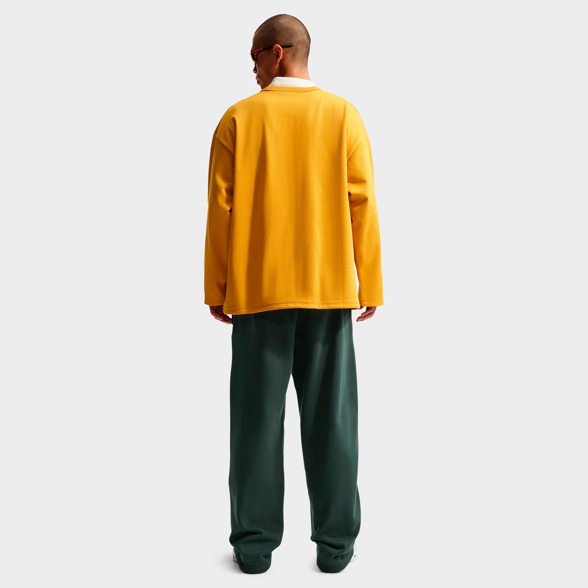 Men's Nike Solo Swoosh Fleece Open-Hem Pants - Black Spruce/White