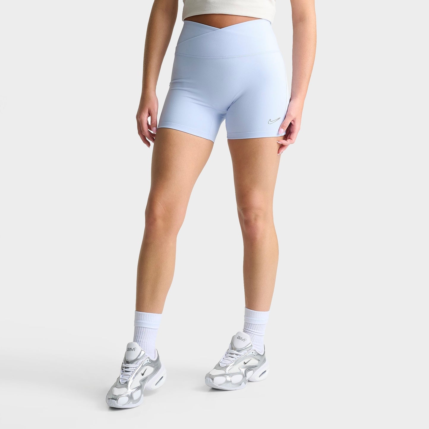 Women's Nike One Dri-FIT High-Waisted 5" Biker Shorts - Hydrogen Blue
