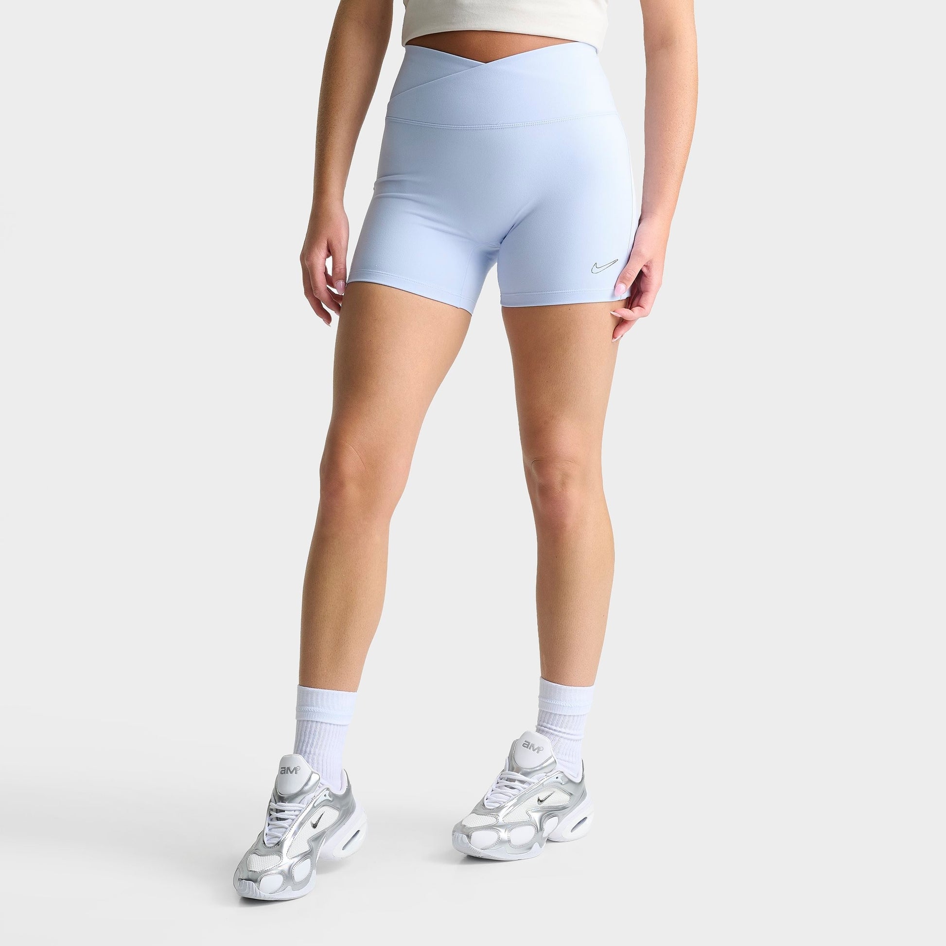 Women's Nike One Dri-FIT High-Waisted 5" Biker Shorts - Hydrogen Blue