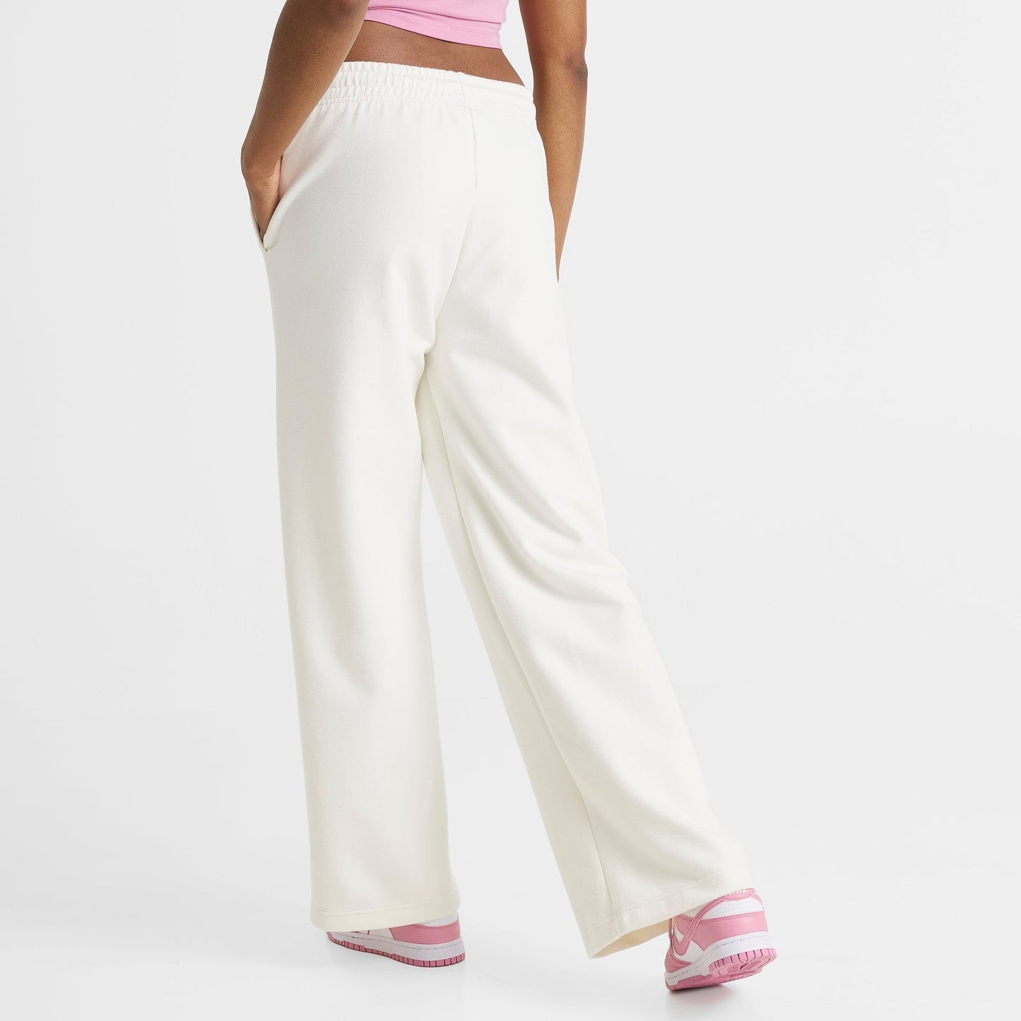 Women's Nike Sportswear Phoenix Fleece High-Waisted Wide-Leg Jogger Pants - Sail