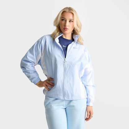 Women's Nike Sportswear Gym Life Woven Jacket - Hydrogen Blue/White