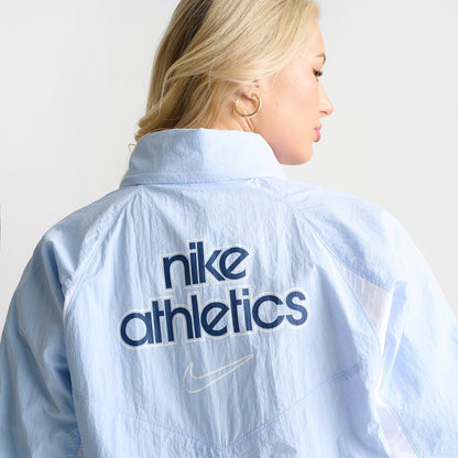 Women's Nike Sportswear Gym Life Woven Jacket - Hydrogen Blue/White