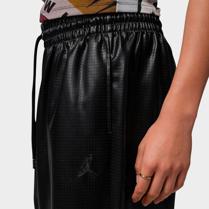 Women's Jordan Flight Faux-Leather Pants - Black