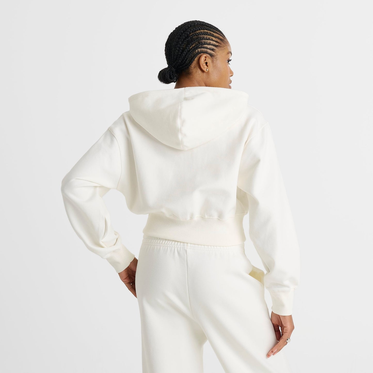 Women's Nike Sportswear Phoenix Fleece Cropped Full-Zip Hoodie - Sail