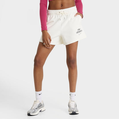 Women's Nike Sportswear Phoenix Fleece Boyfriend Shorts - Sail