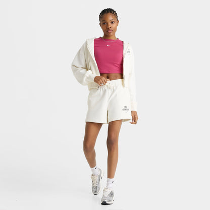 Women's Nike Sportswear Phoenix Fleece Boyfriend Shorts - Sail