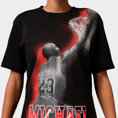 Women's Jordan Sport Heritage Dri-FIT Graphic T-Shirt - Black/Infrared 23