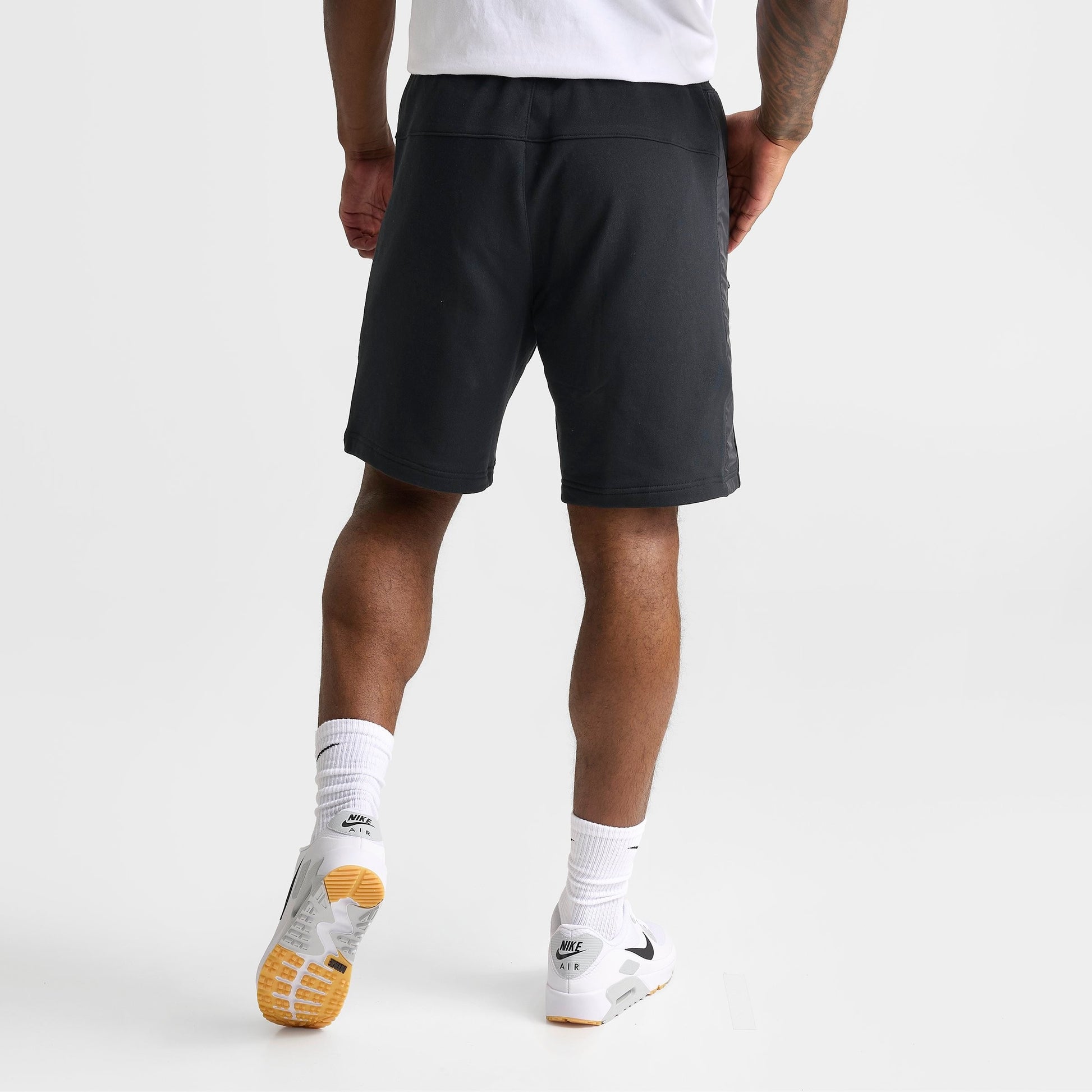 Men's Nike Sportswear Air Max Fleece Shorts - Black/Black/White