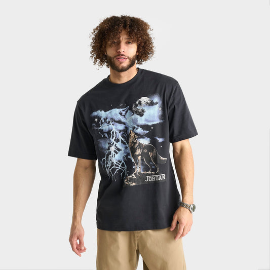 Men's Jordan Howl Graphic T-Shirt - Off Noir