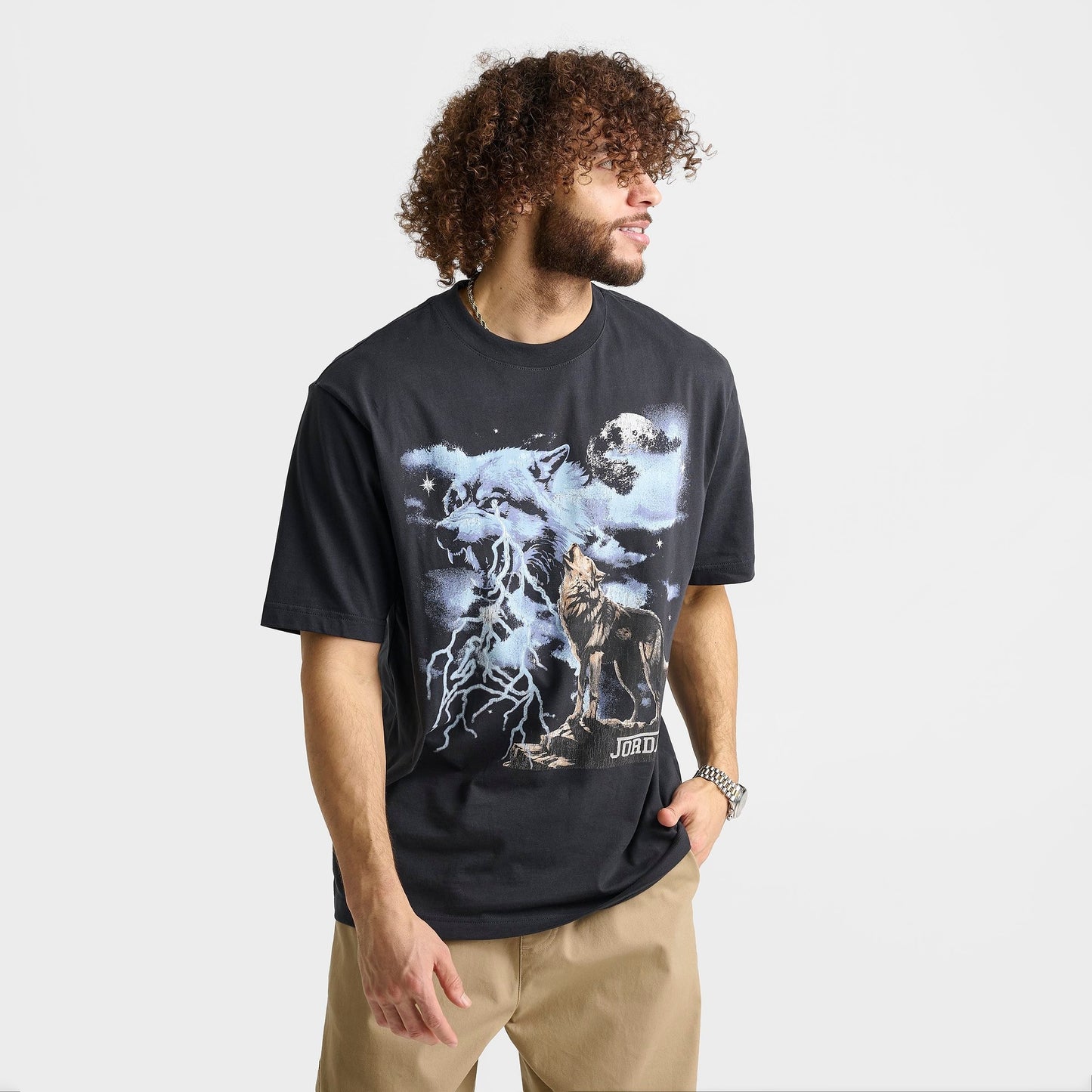 Men's Jordan Howl Graphic T-Shirt - Off Noir
