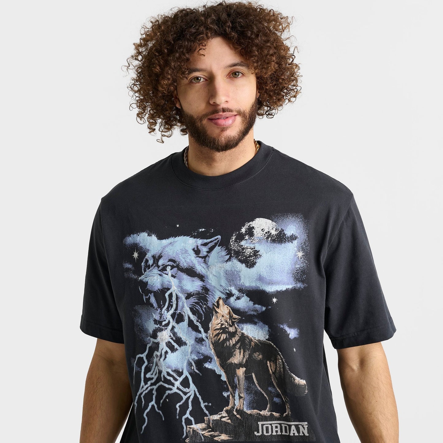 Men's Jordan Howl Graphic T-Shirt - Off Noir