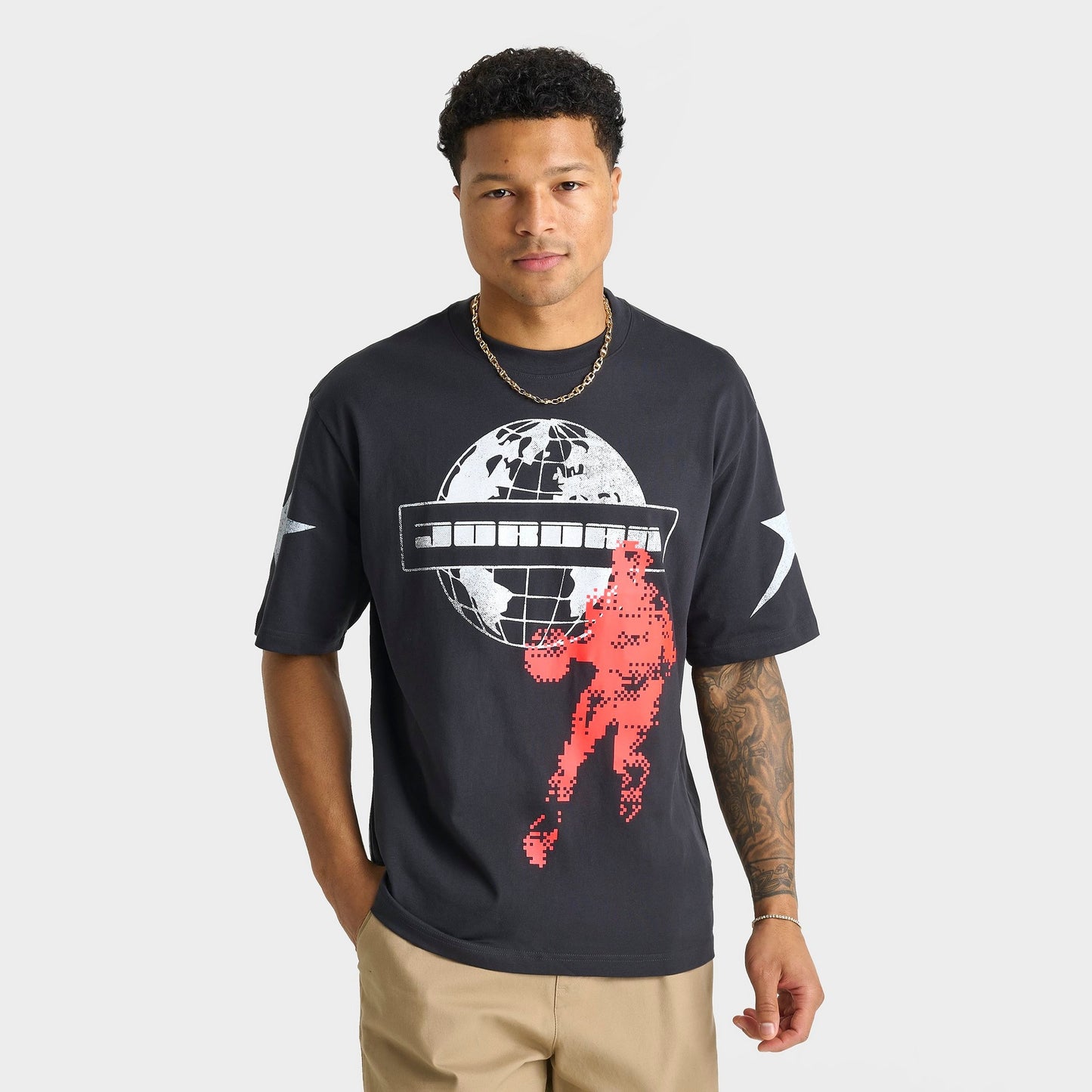 Men's Jordan Star Graphic T-Shirt - Off Noir