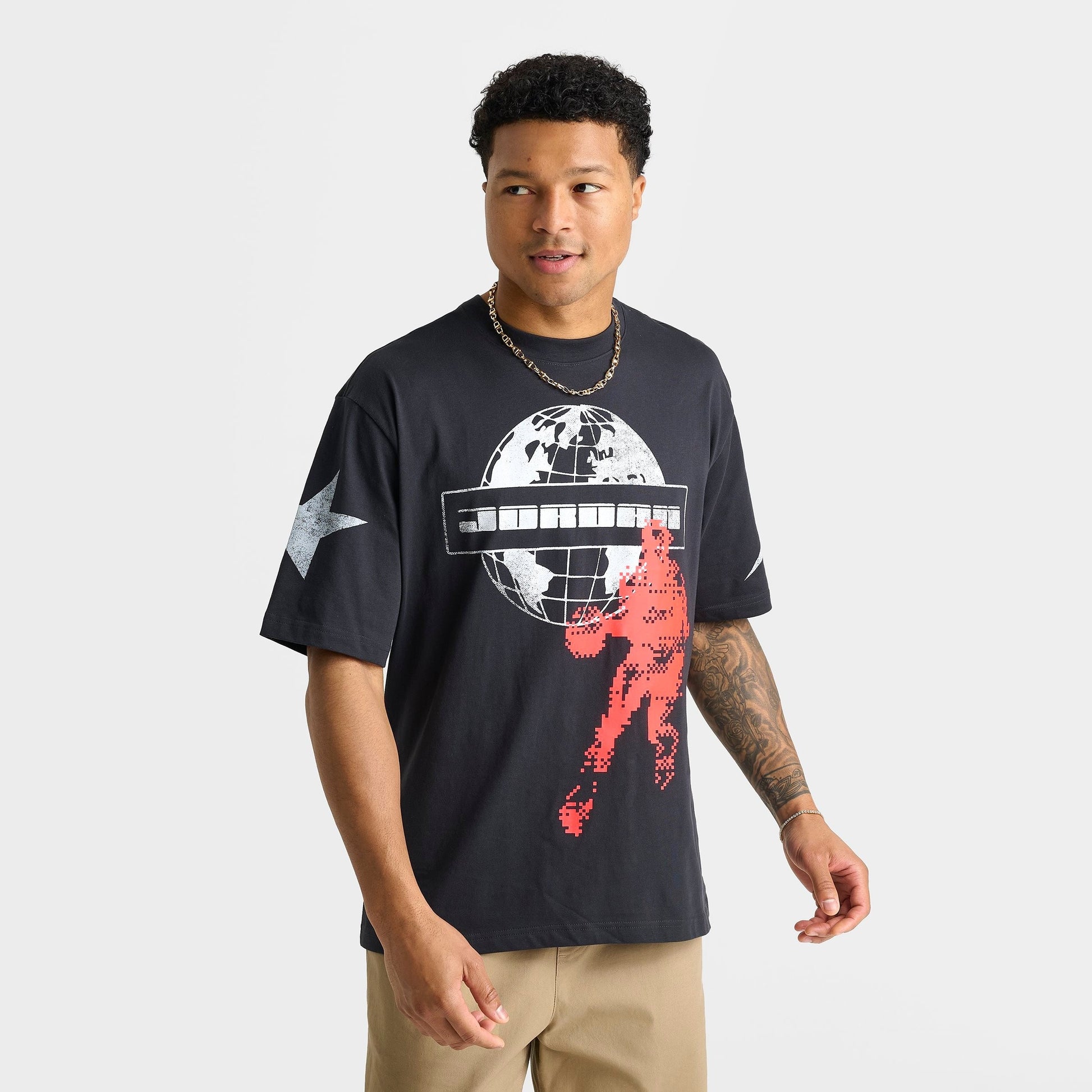 Men's Jordan Star Graphic T-Shirt - Off Noir