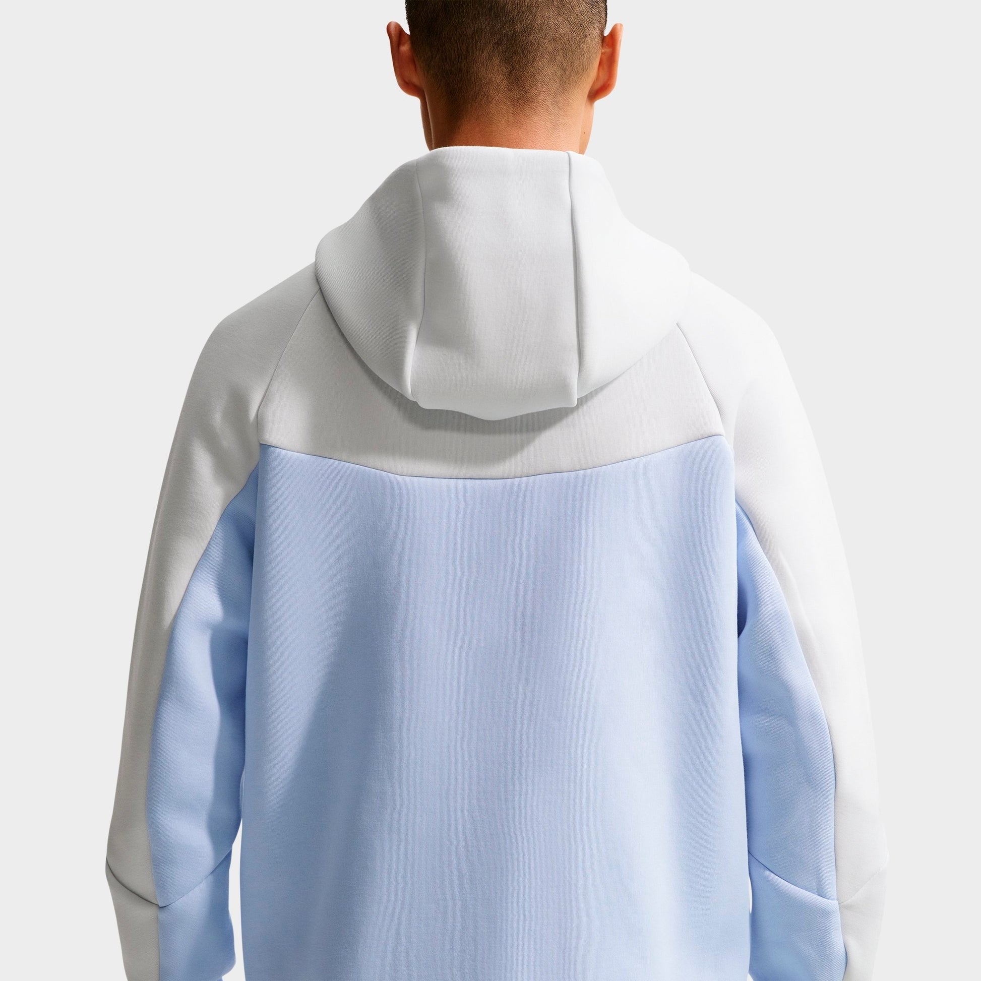 Men's Nike Tech Fleece Air Max Full-Zip Windrunner Jacket - Off White/Hydrogen Blue/Bright Violet