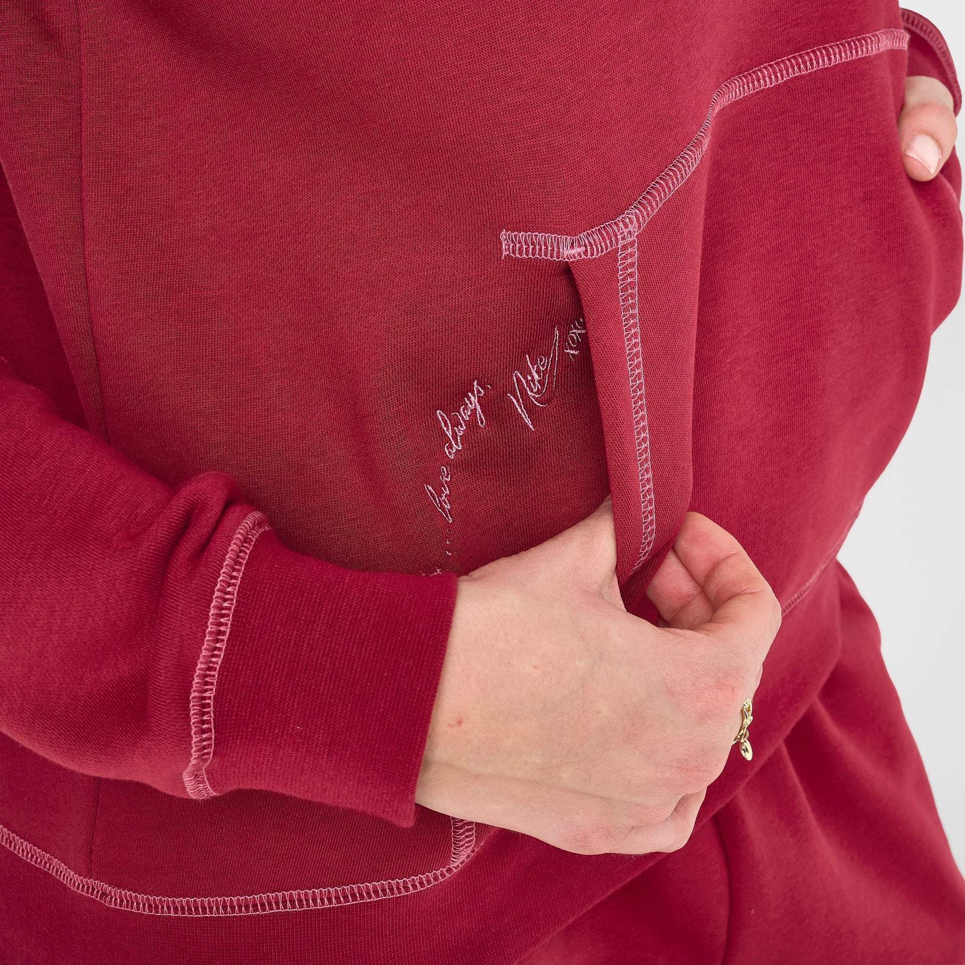 Women's Nike Sportswear Club Fleece Hoodie - Team Crimson/Peony