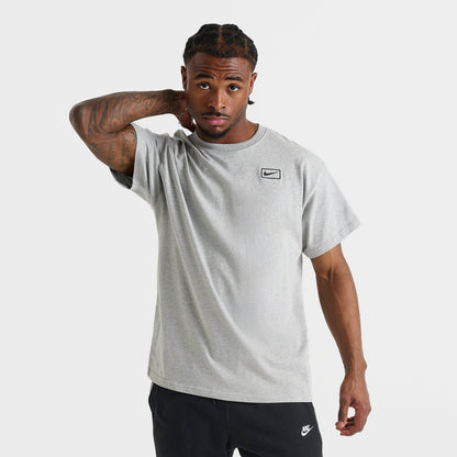 Men's Nike Sportswear Swoosh Box T-Shirt - Dark Grey Heather