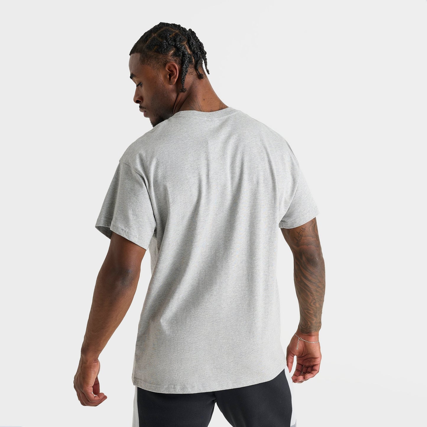 Men's Nike Sportswear Swoosh Box T-Shirt - Dark Grey Heather
