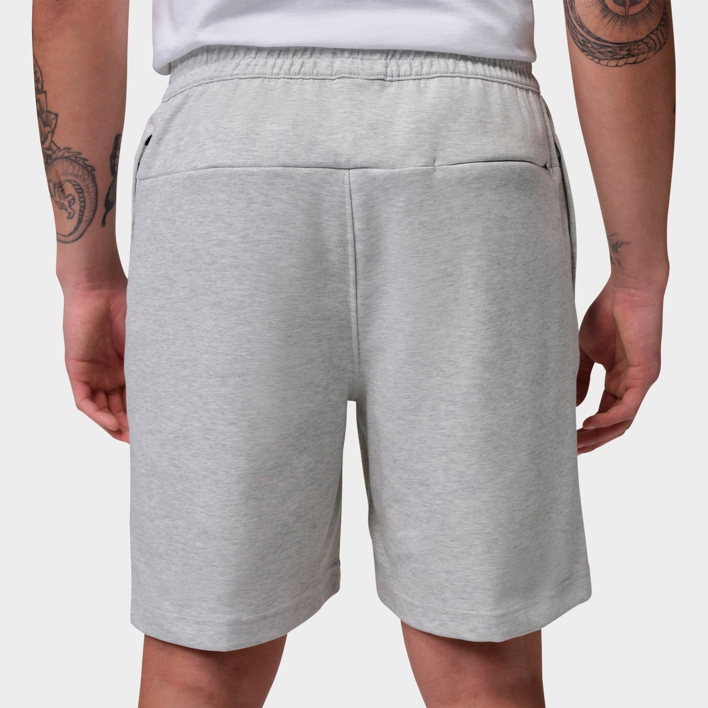 Men's Jordan Sport Hoop Fleece Shorts - Grey Heather/Pale Grey/Black