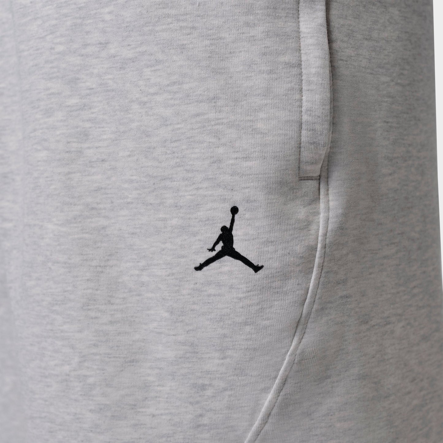 Men's Jordan Sport Hoop Fleece Shorts - Grey Heather/Pale Grey/Black