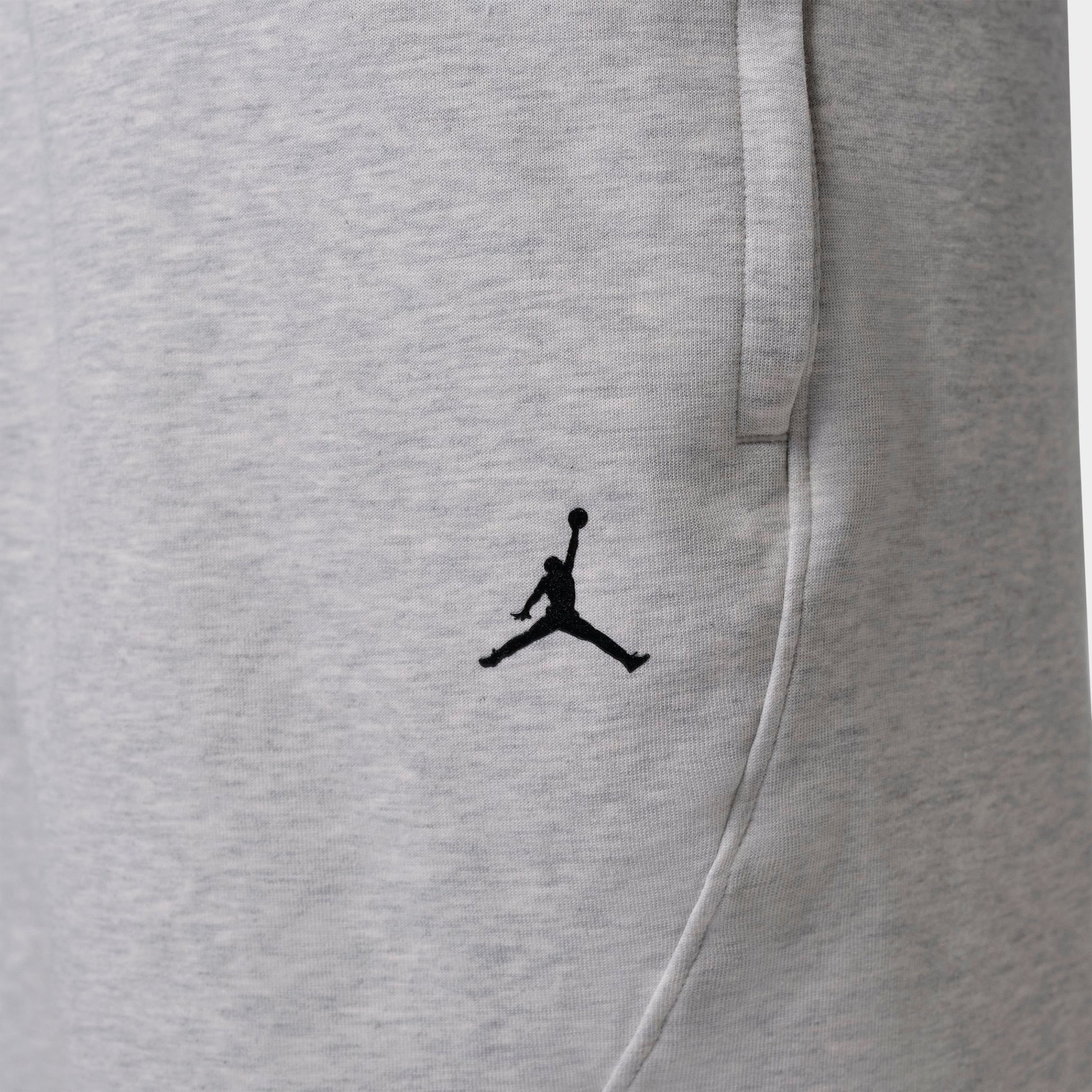 Men's Jordan Sport Hoop Fleece Shorts - Grey Heather/Pale Grey/Black