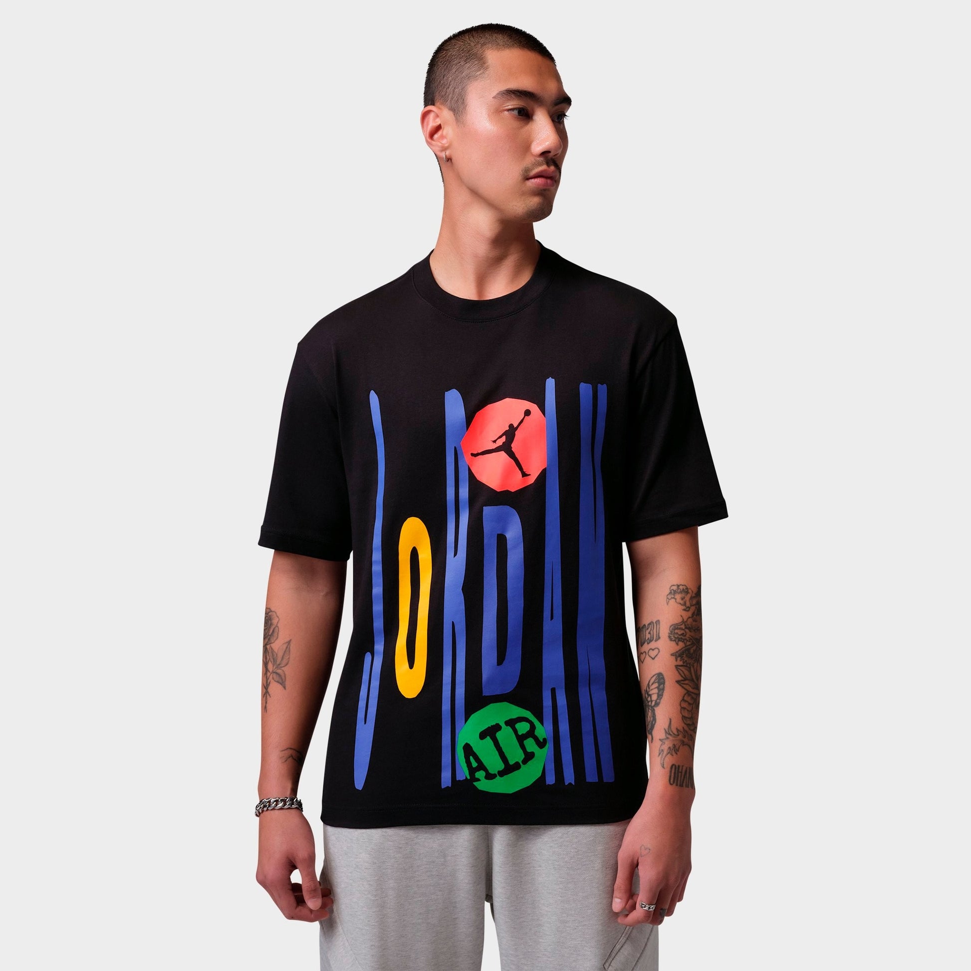 Men's Jordan Technicolor WM T-Shirt - Black