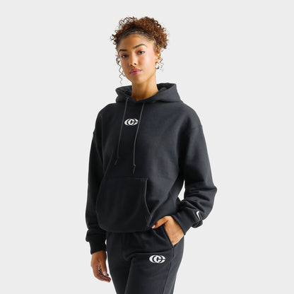 Women's Nike Caitlin Clark Premium Fleece Pullover Hoodie - Black/Sail