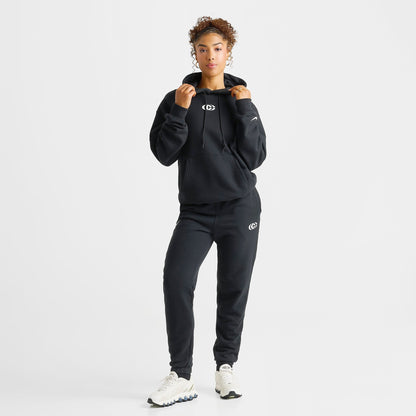 Women's Nike Caitlin Clark Premium Fleece Pullover Hoodie - Black/Sail