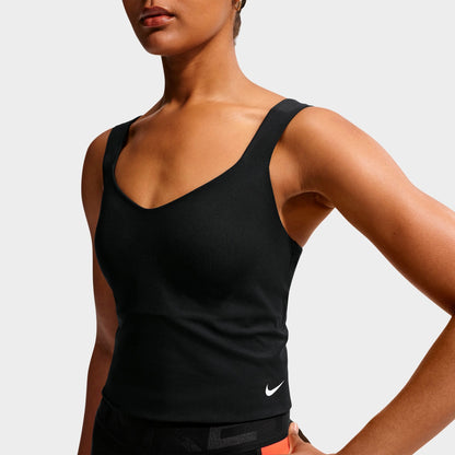 Women's Nike Pro Sculpt Medium-Support Padded Bra Tank - Black/White