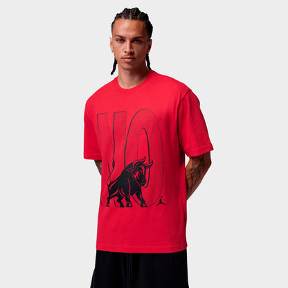 Men's Jordan Brooklyn Toro Graphic T-Shirt - Fire Red