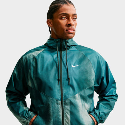 Men's Nike Windrunner Sunset Lined Jacket - Mineral Slate/White