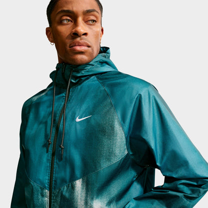 Men's Nike Windrunner Sunset Lined Jacket - Mineral Slate/White