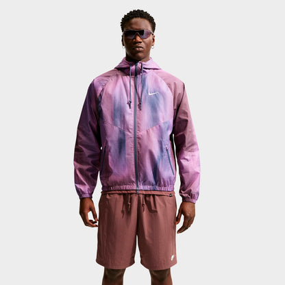 Men's Nike Windrunner Sunset Lined Jacket - Light Magenta/White