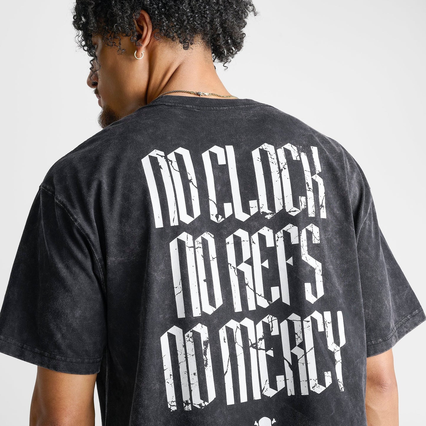 Men's Nike Sportswear Air Max No Mercy Washed T-Shirt - Black/White