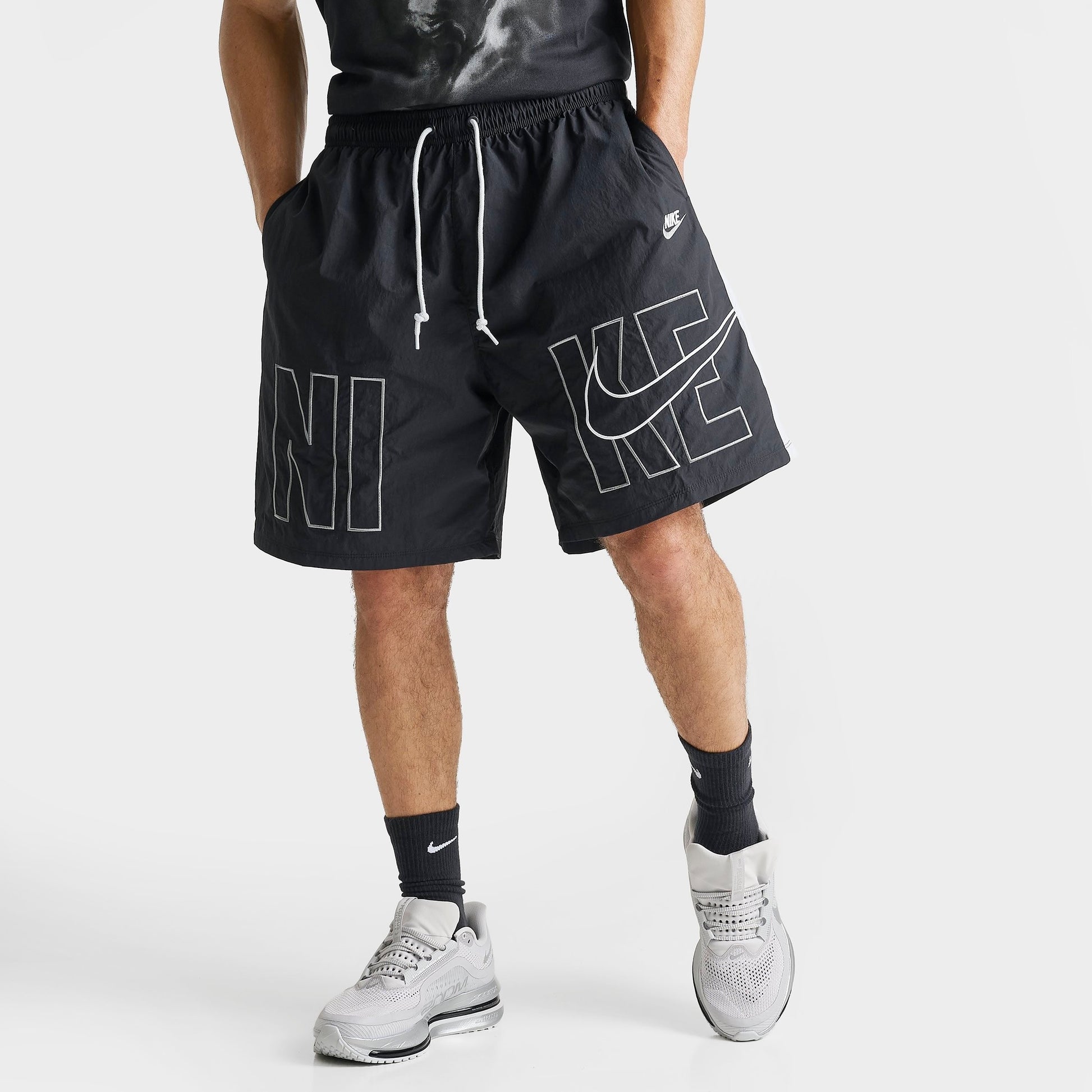 Men's Nike Sportswear Club Gel Block Sport Shorts - Black/Pure Platinum