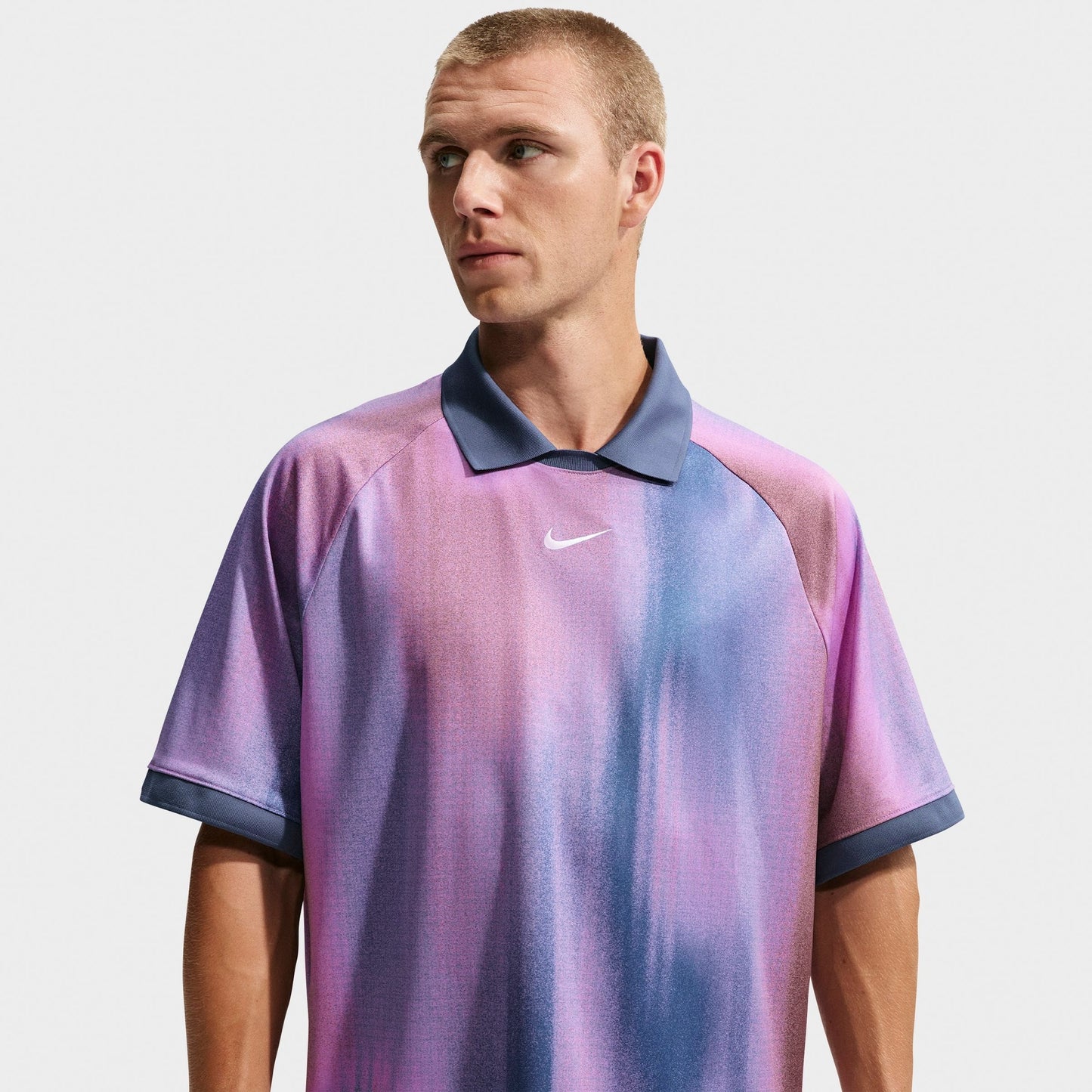 Men's Nike SB Sunset Dri-FIT Jacquard Skate Jersey - Light Magenta