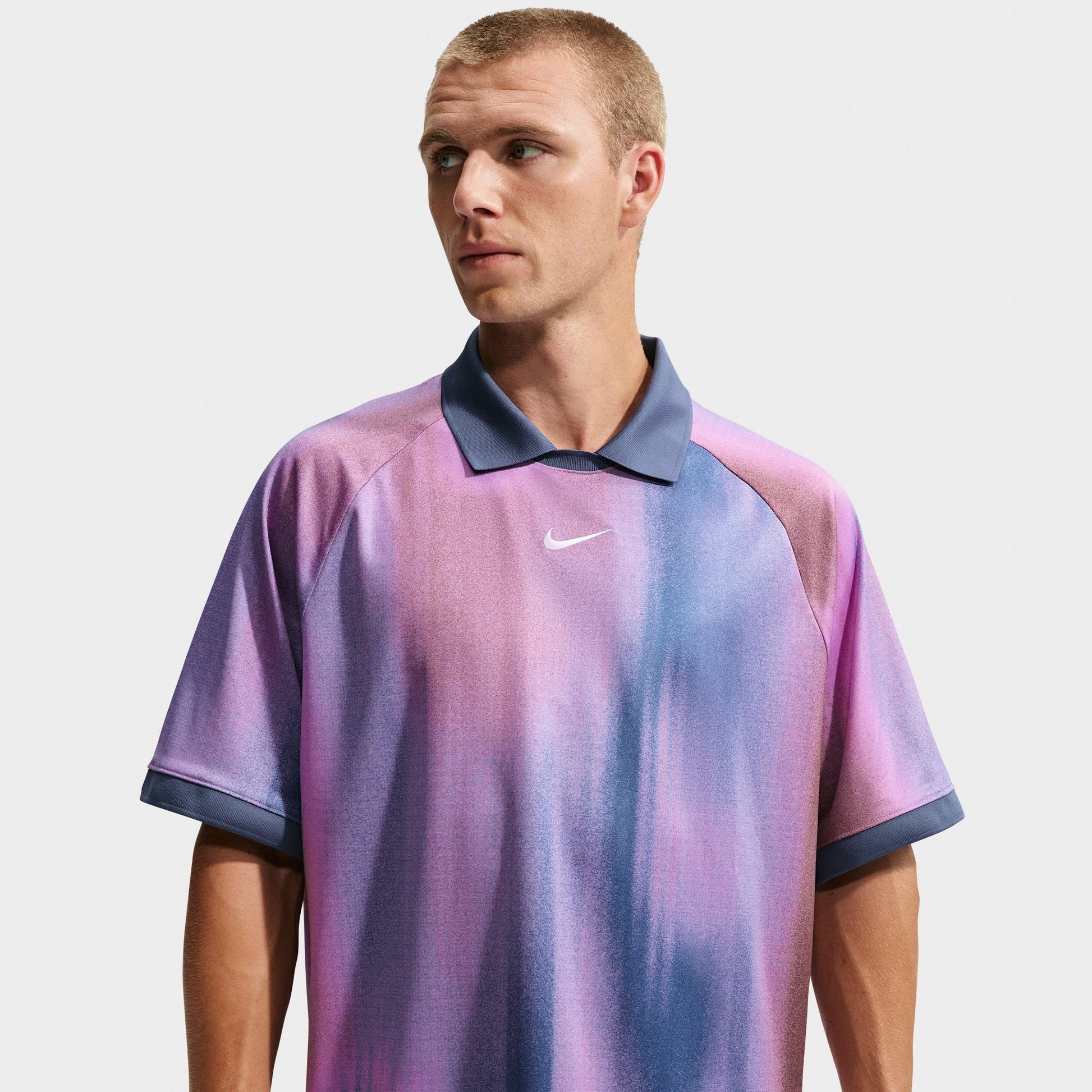 Men's Nike SB Sunset Dri-FIT Jacquard Skate Jersey - Light Magenta