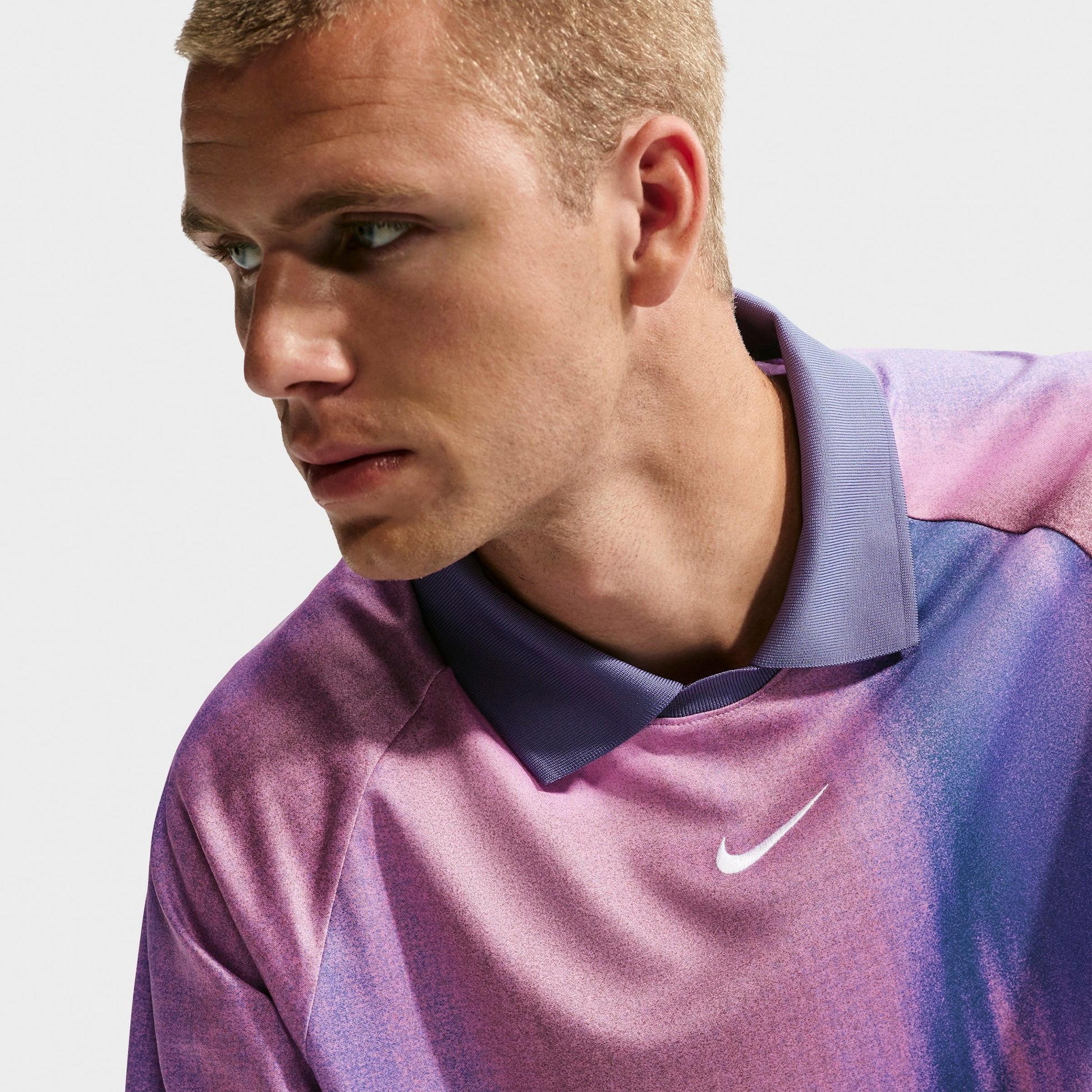 Men's Nike SB Sunset Dri-FIT Jacquard Skate Jersey - Light Magenta